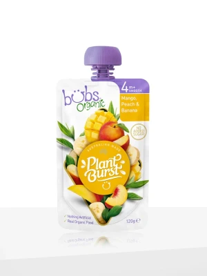 Bubs® Organic Mango, Peach, and Banana